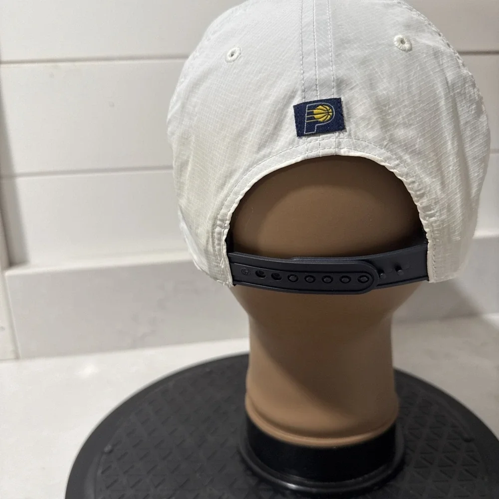 '47 Brand Indiana Pacers NBA Rope Mesh Snapback‎ Hat Cap WHITE Adjustable Mens